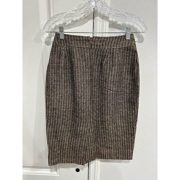 Doncaster Silk Two-Piece Set Textured Button-Up Blazer Pencil Skirt Size 2 - Picture 7 of 13